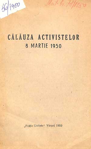 Călăuza activistelor 8 martie 1950