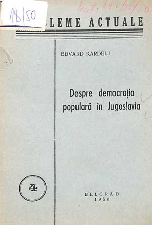 Despre democrația populară în Jugoslavia
