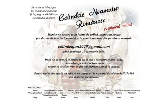 Eveniment online- Colindele Neamului Românesc