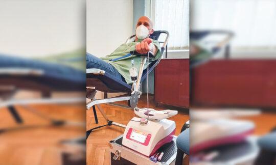 Acțiunea de donare de sânge la Covăcița