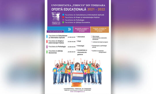 De ce Universitatea Tibiscus din Timișoara?