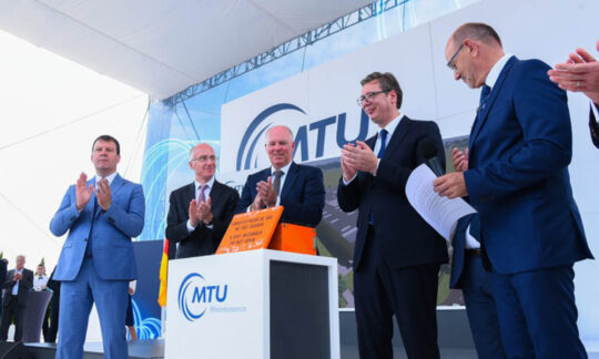 A început construirea uzinei companiei MTU Maintenance Serbia