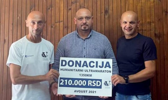 Sebastian Sava a donat banii colectați în cadrul ultramaratonului