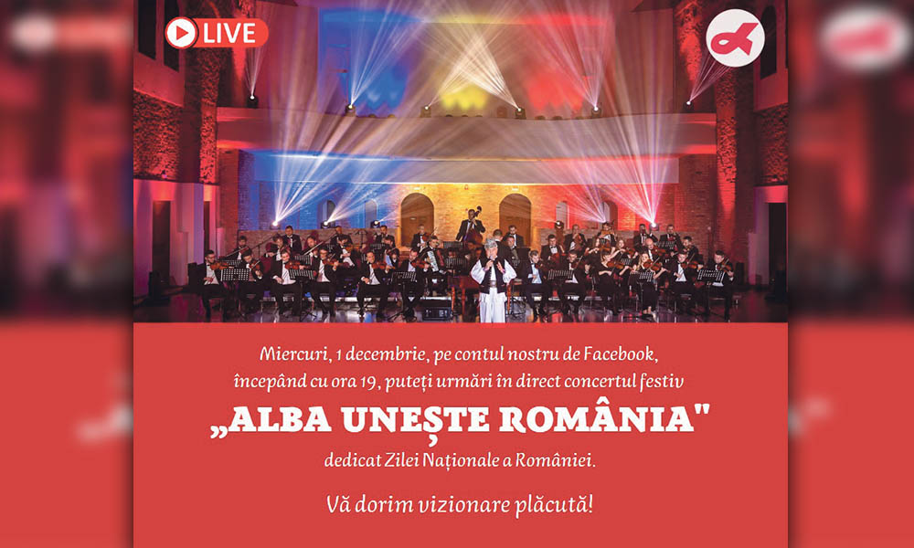 Concertul  „Alba unește România” a unit românii de pretutindeni
