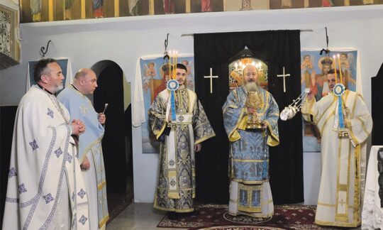 În mijlocul credincioșilor ortodocși români din parohia Sălcița